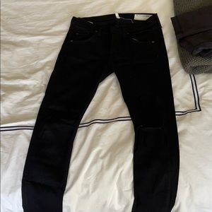 Rag & Bone Low Rise Black Skinny Jeans